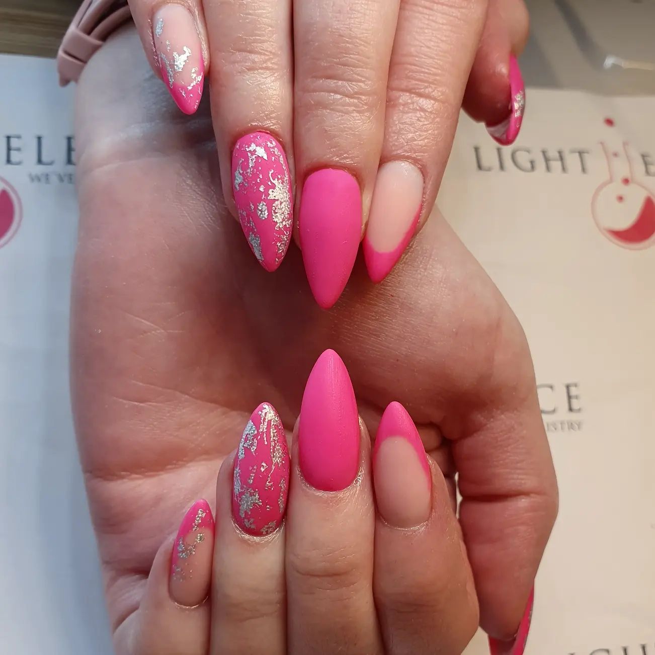 matte-pink-nails-22 matte pink nails
