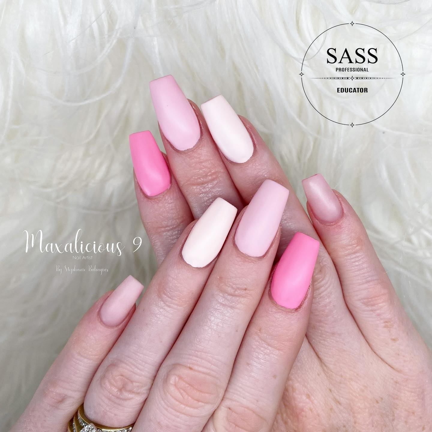 matte-pink-nails-36 matte pink nails