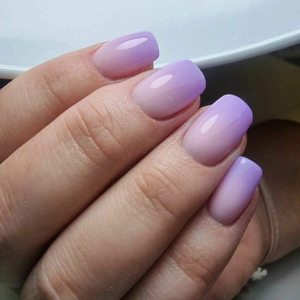 Purple Ombre Nails