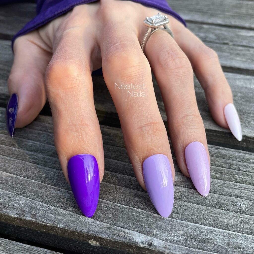 Purple Ombre Nails