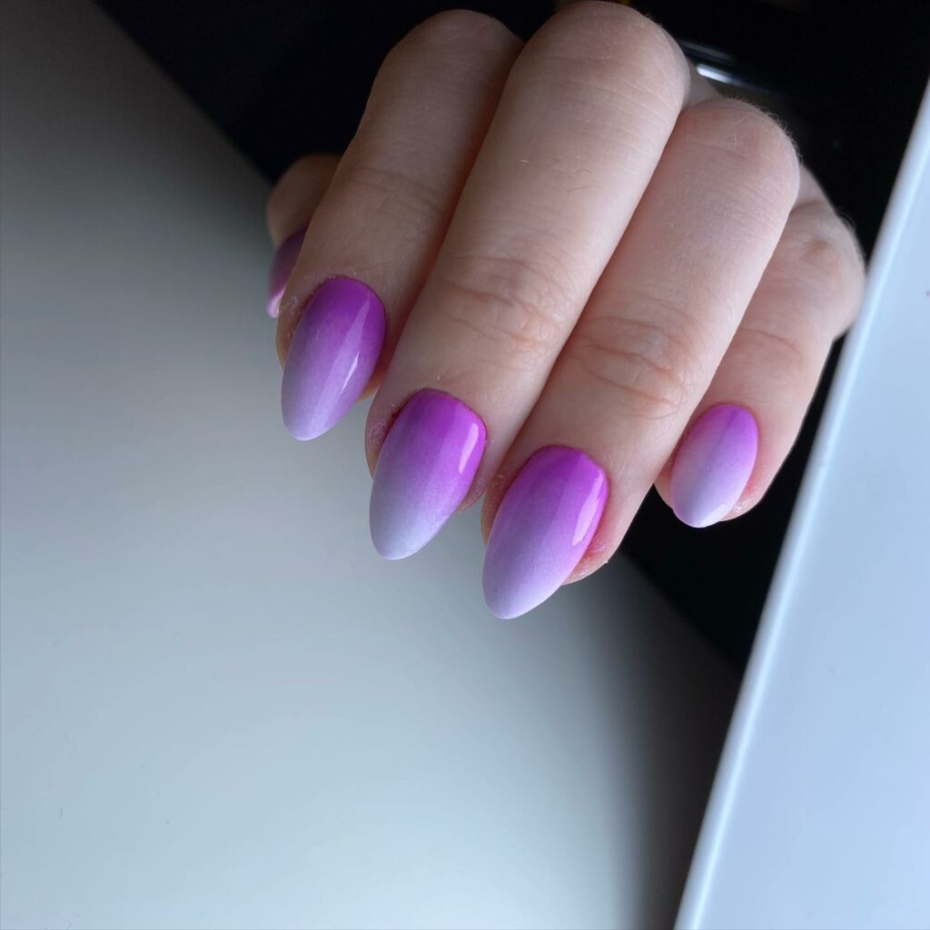 Purple Ombre Nails