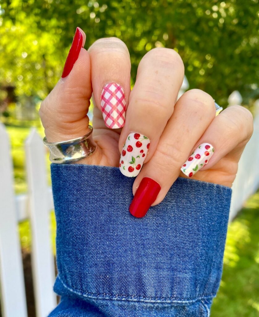 Cherry Red Nails
