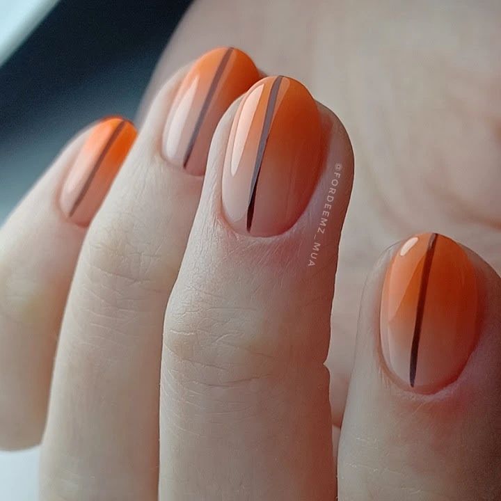 sunset ombre nails