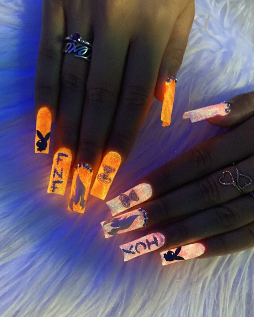 Glow in the Dark Nail Designs