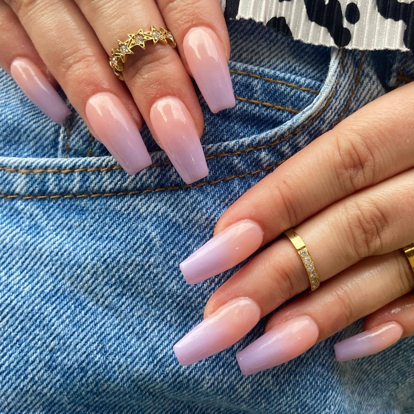 lilac ombre nails