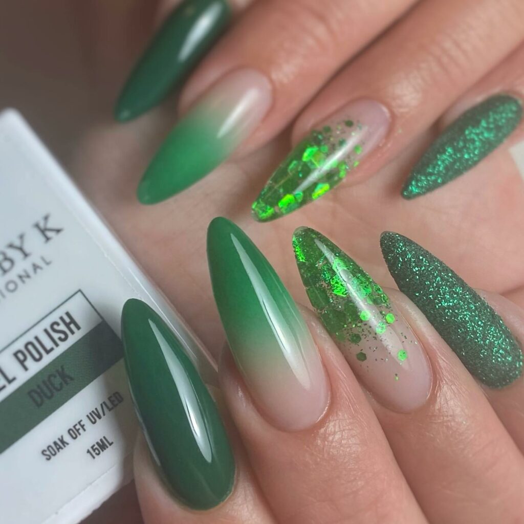 Green Almond Nails