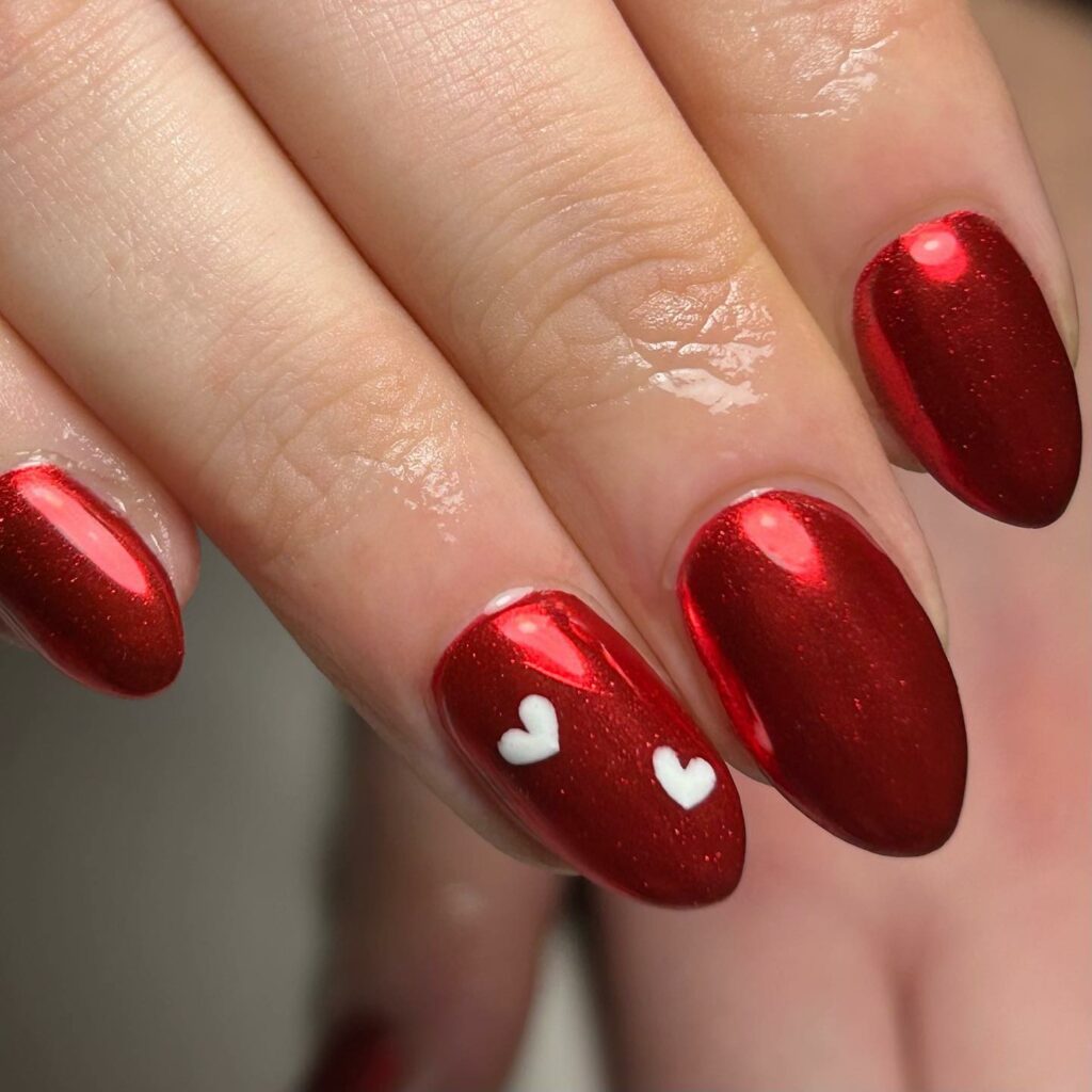 Red Chrome Nails