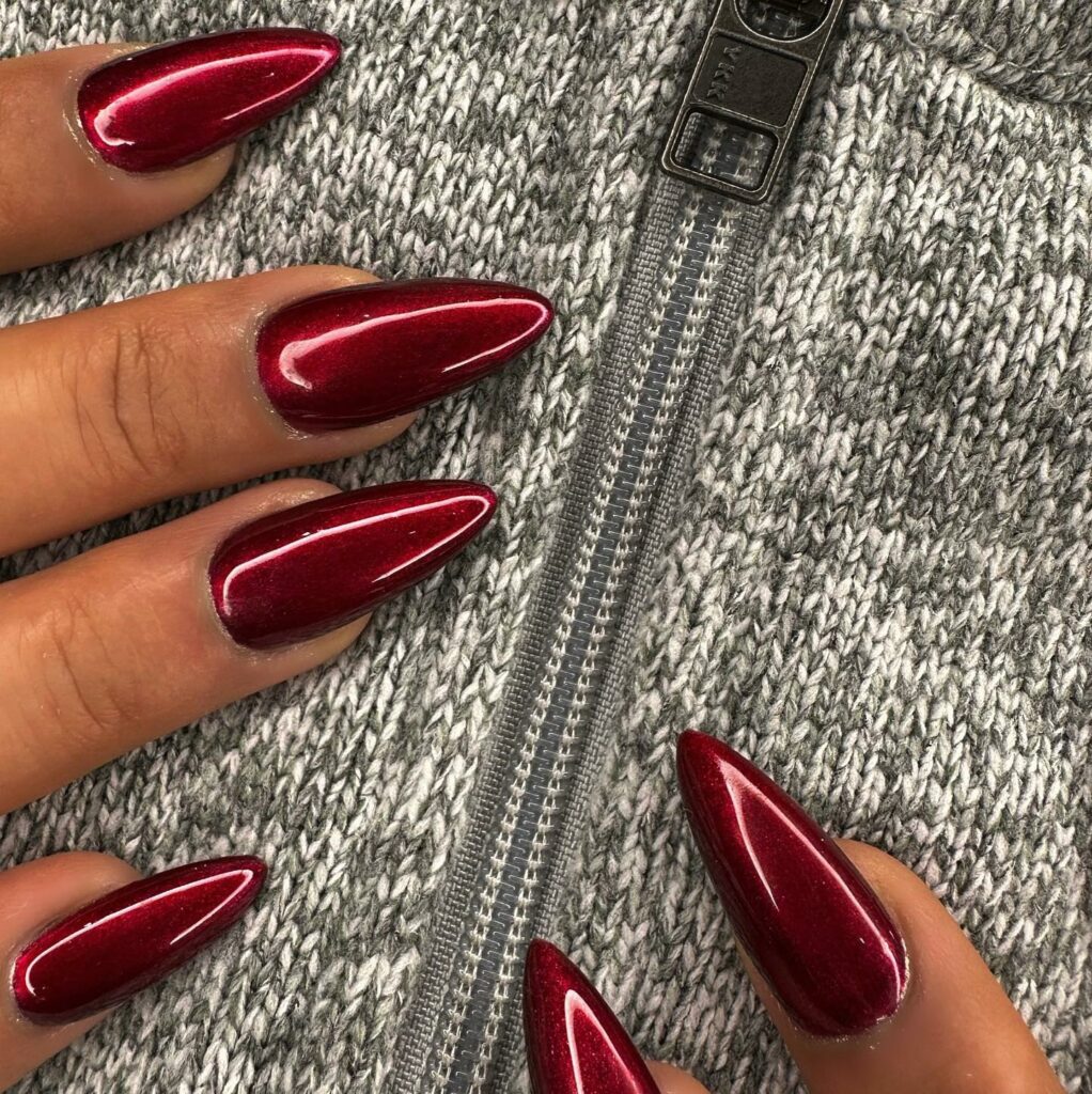 Red Chrome Nails