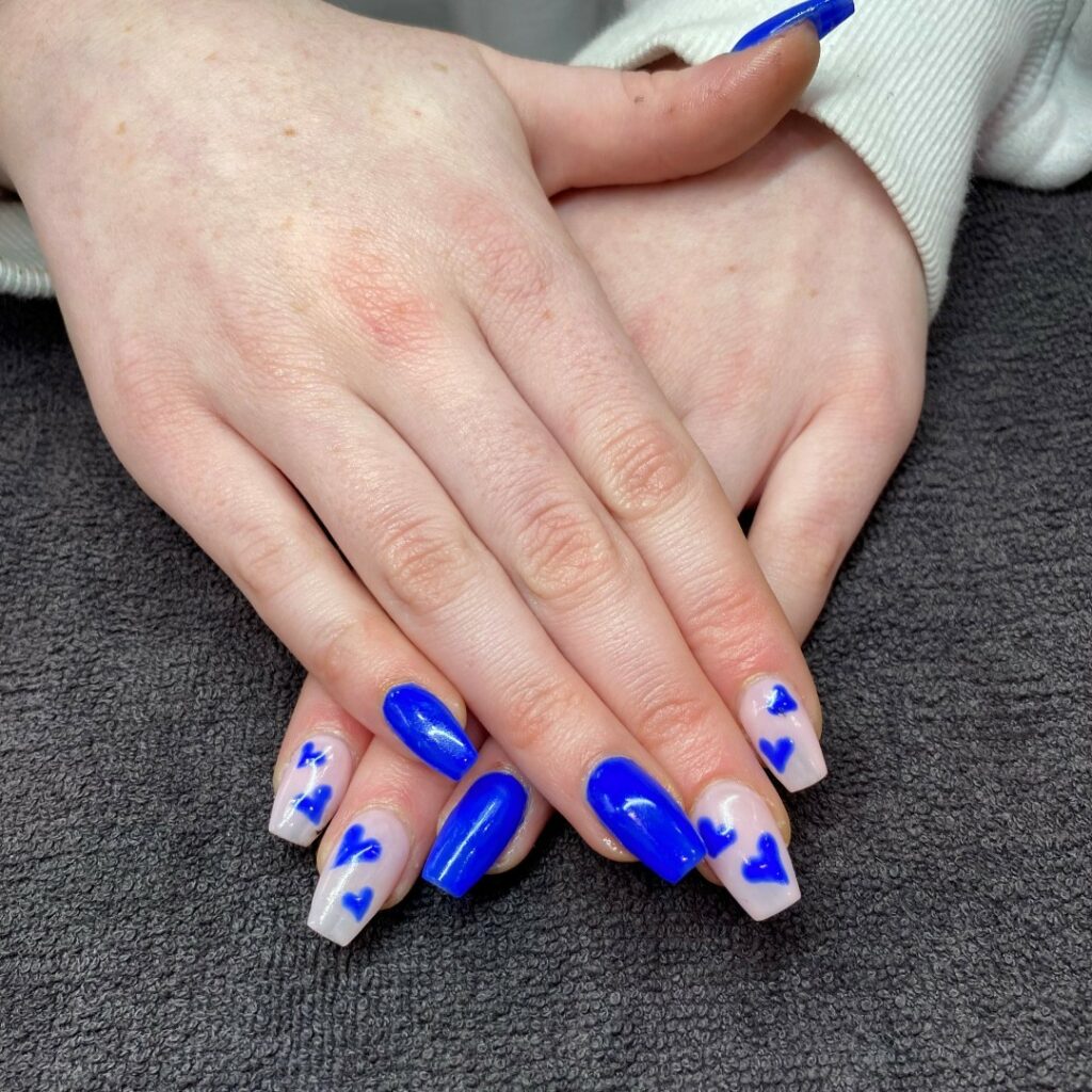 cobalt blue nail design｜TikTok Search