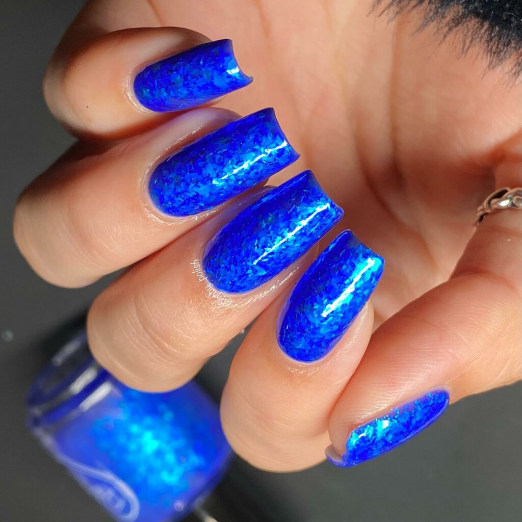 Cobalt Blue Nails