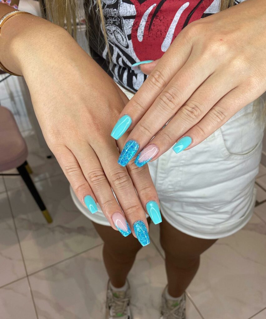 Light Blue Summer Nails