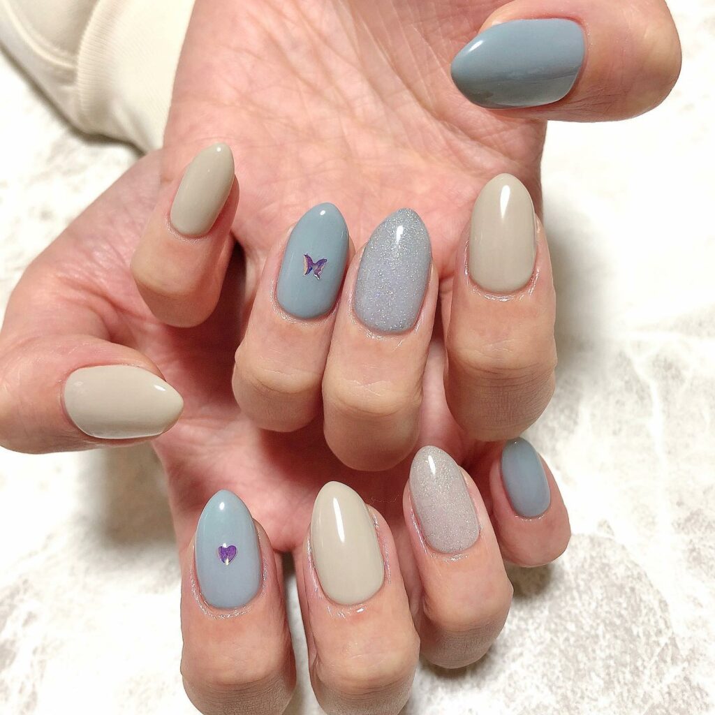 Light Blue Summer Nails