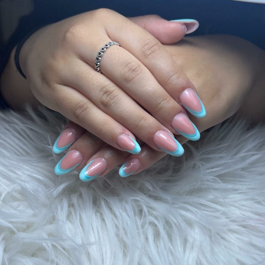 Light Blue Summer Nails