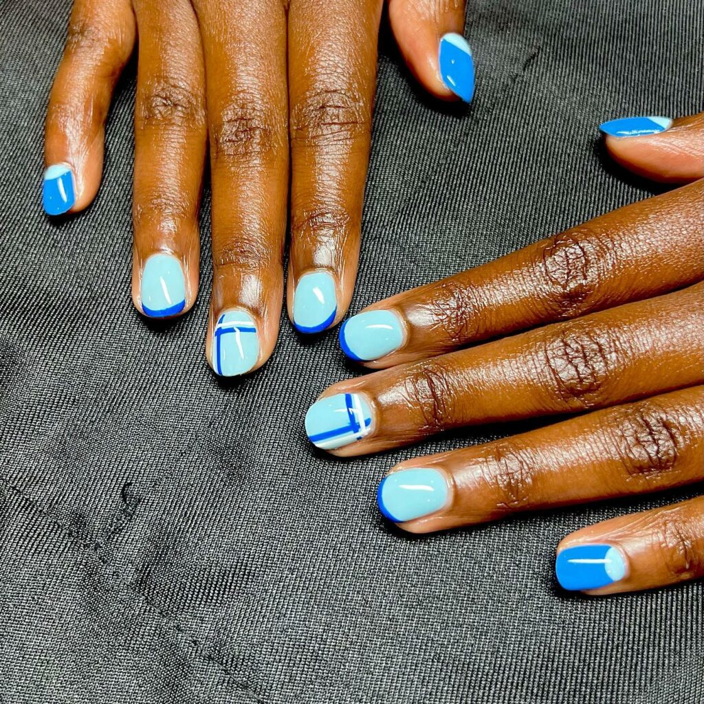 Light Blue Summer Nails