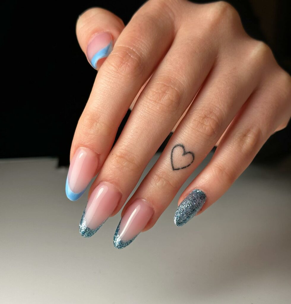 Light Blue Summer Nails