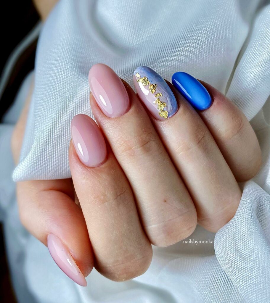 Light Blue Summer Nails