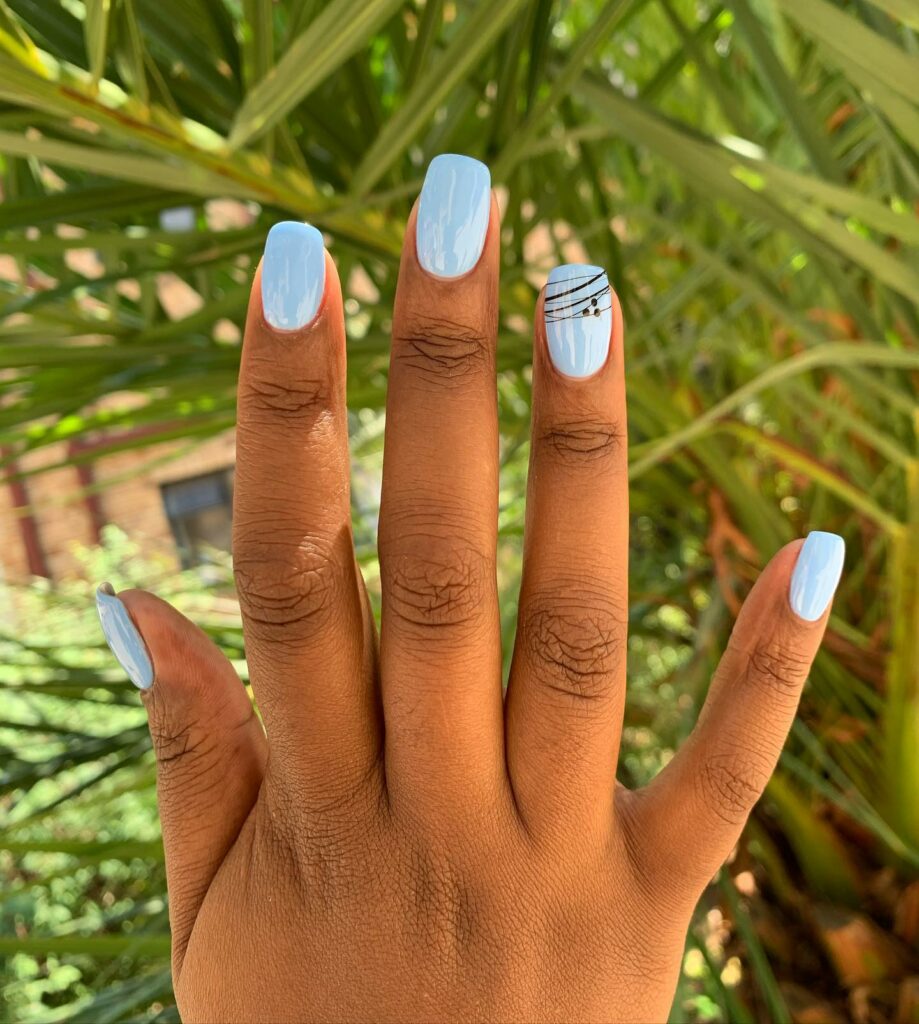 Light Blue Summer Nails