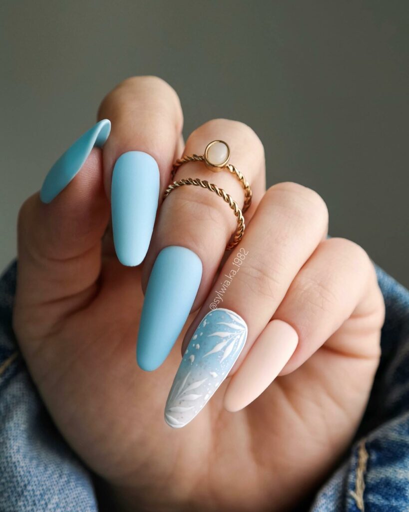 Light Blue Summer Nails