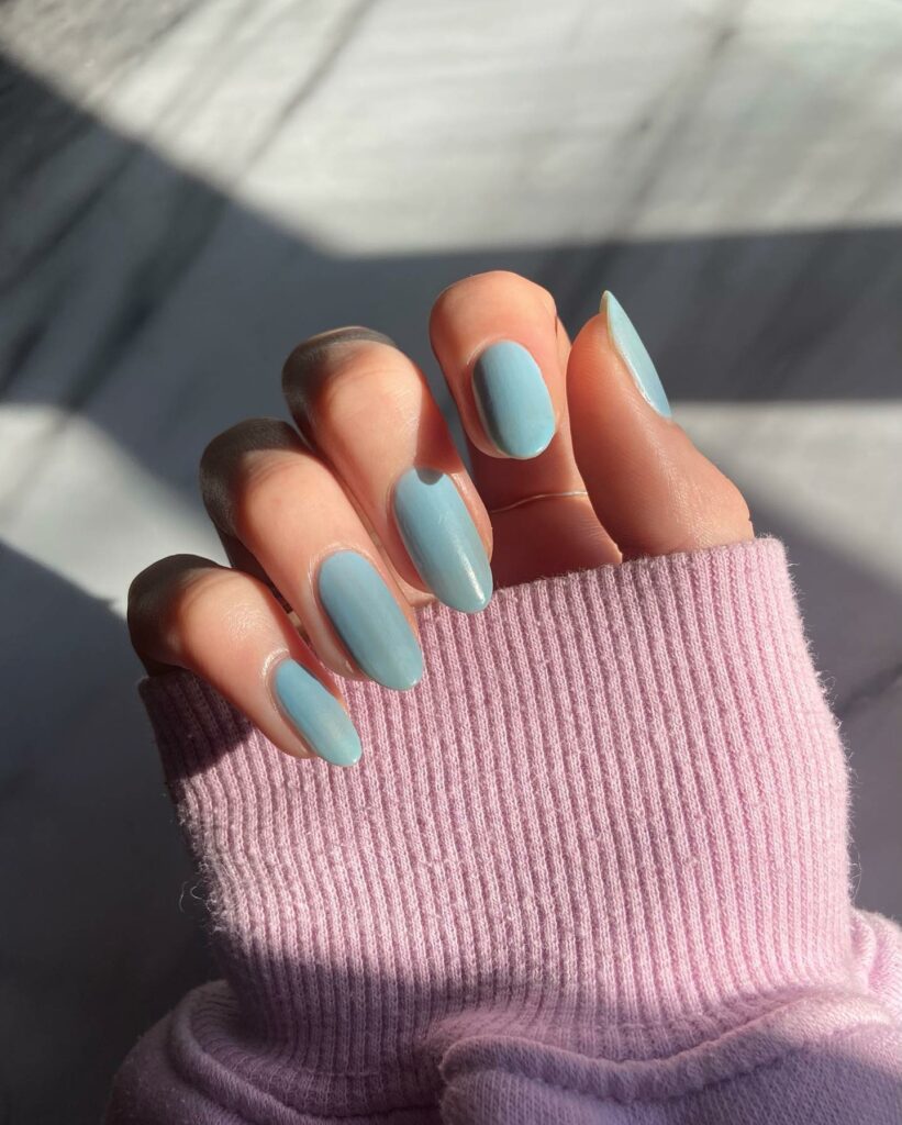 Light Blue Summer Nails