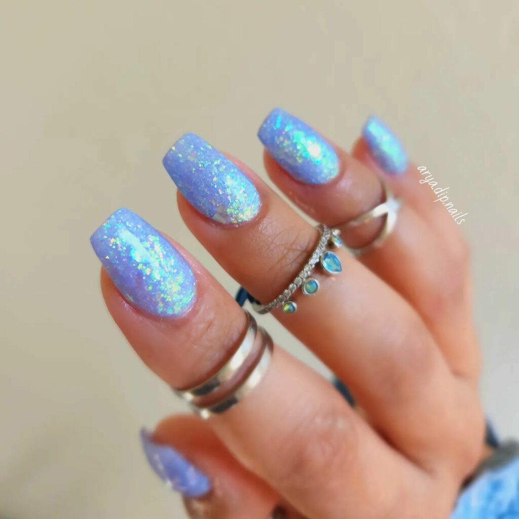 Light Blue Summer Nails