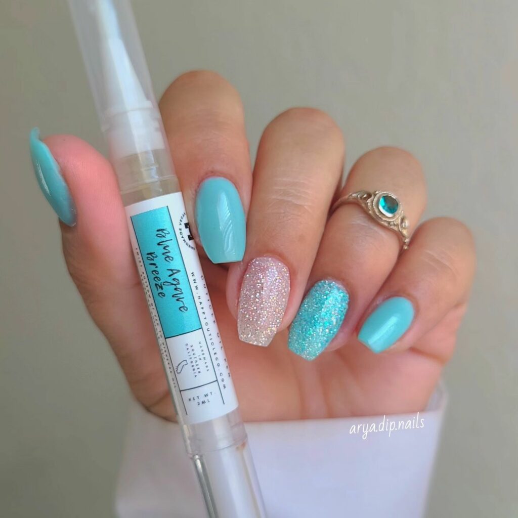 Light Blue Summer Nails