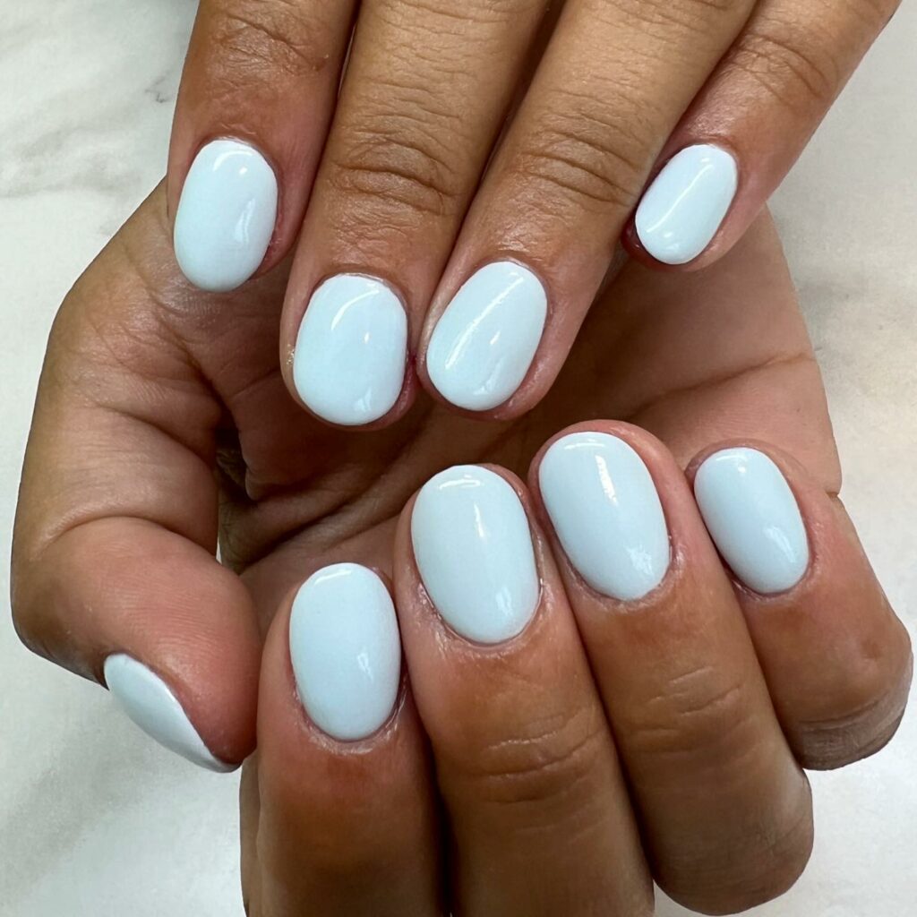 Light Blue Summer Nails