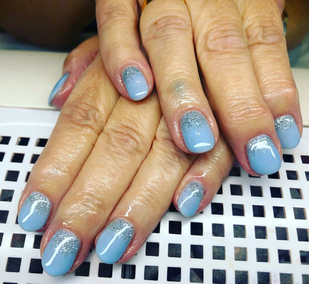 Light Blue Summer Nails