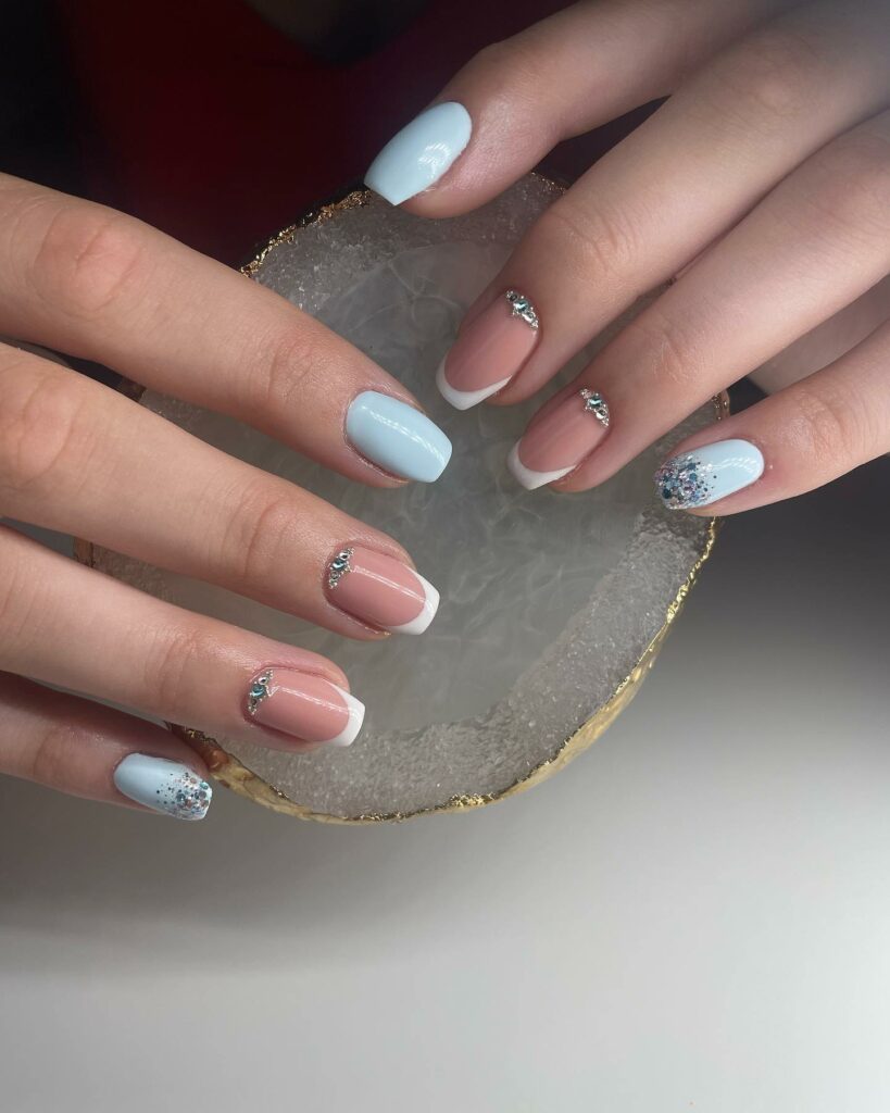 Light Blue Summer Nails