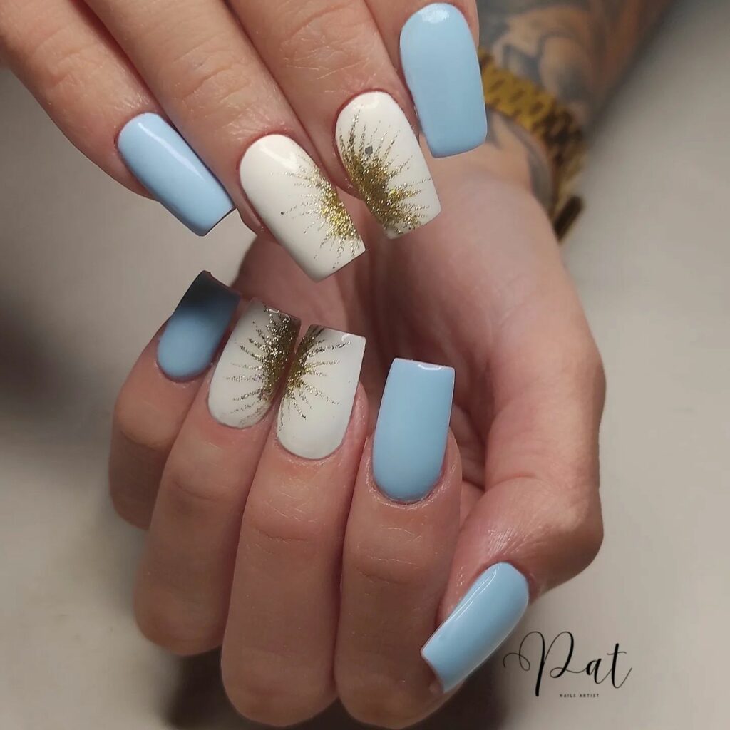 Light Blue Summer Nails