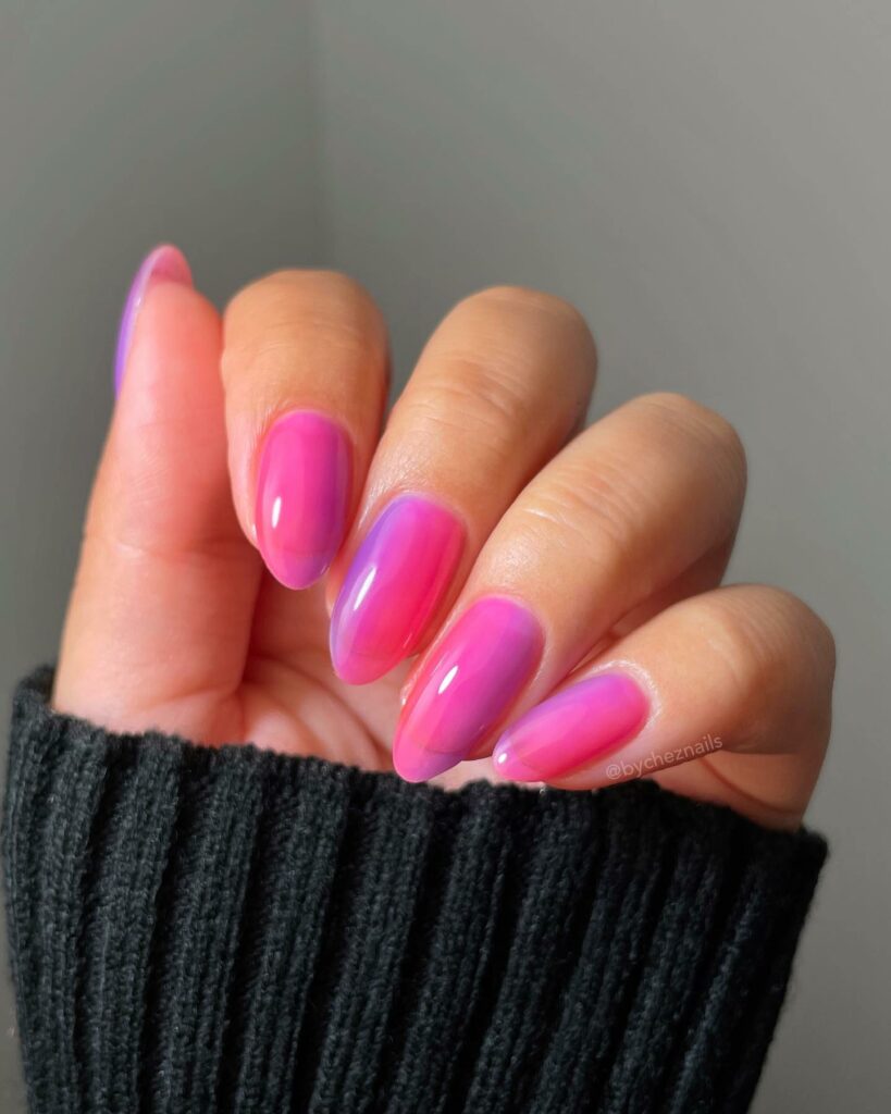 Pink and Purple Nails