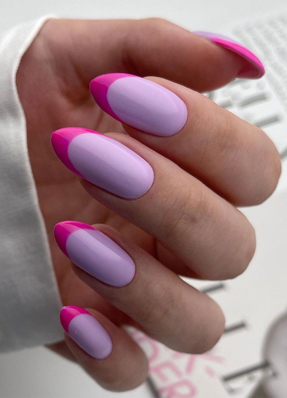 Pink and Purple Nails