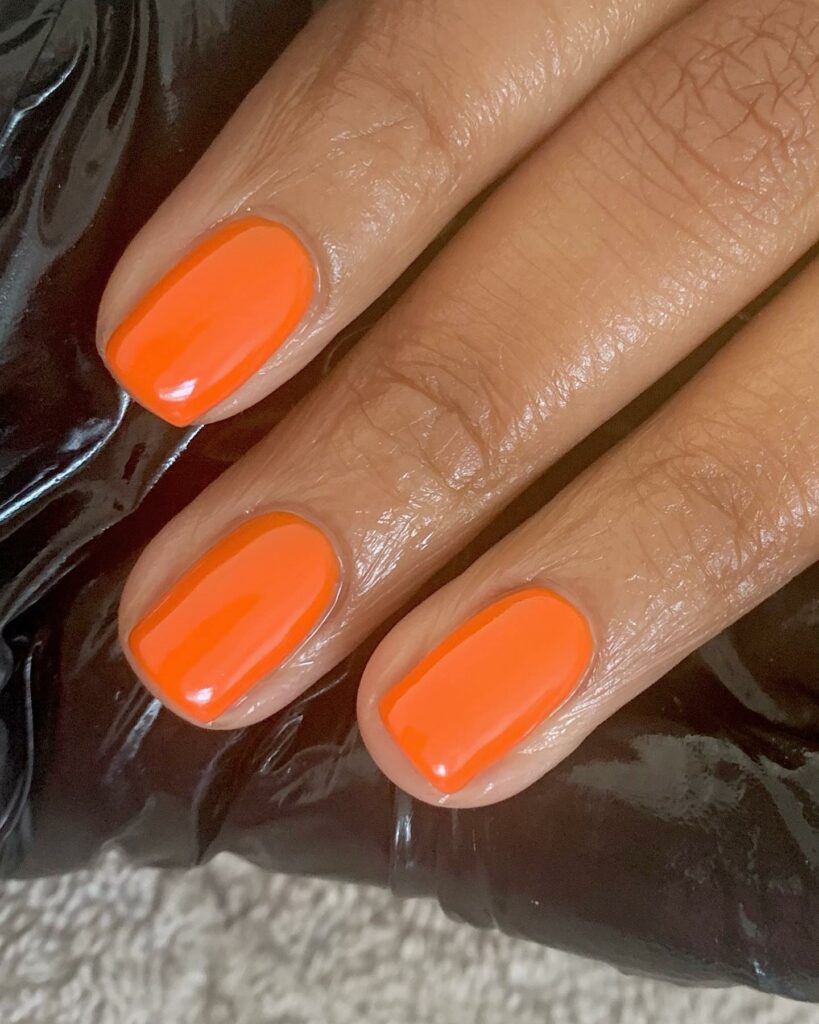 Orange Fall Nails