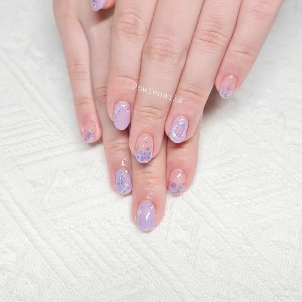 Pastel Purple Nails