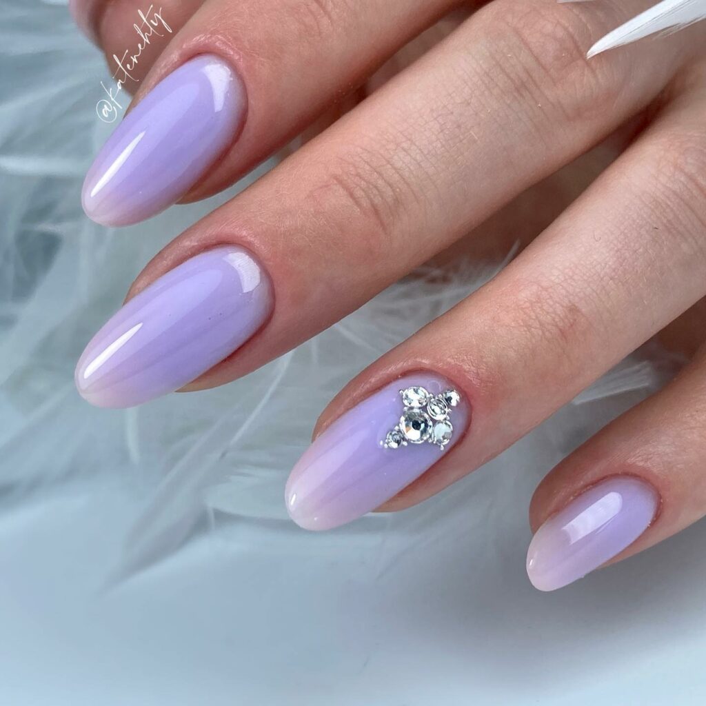 Pastel Purple Nails