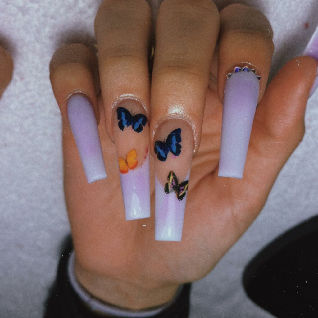 Pastel Purple Nails