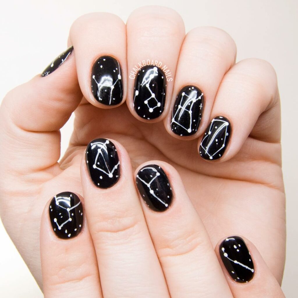 Short Black Nail Designs