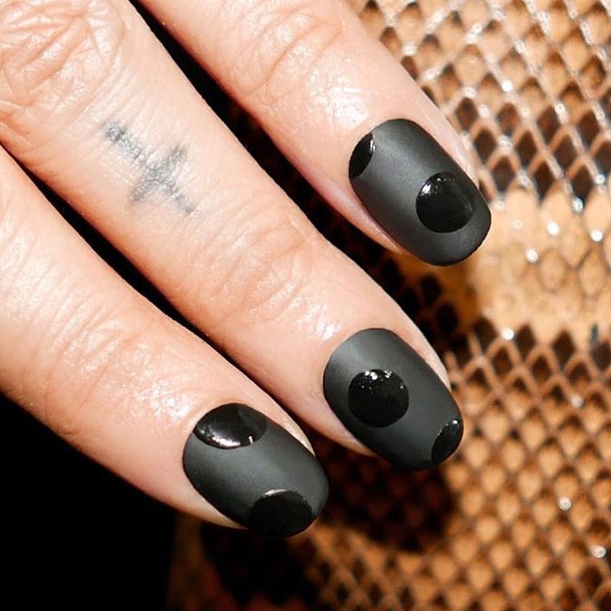 Short Black Nail Designs