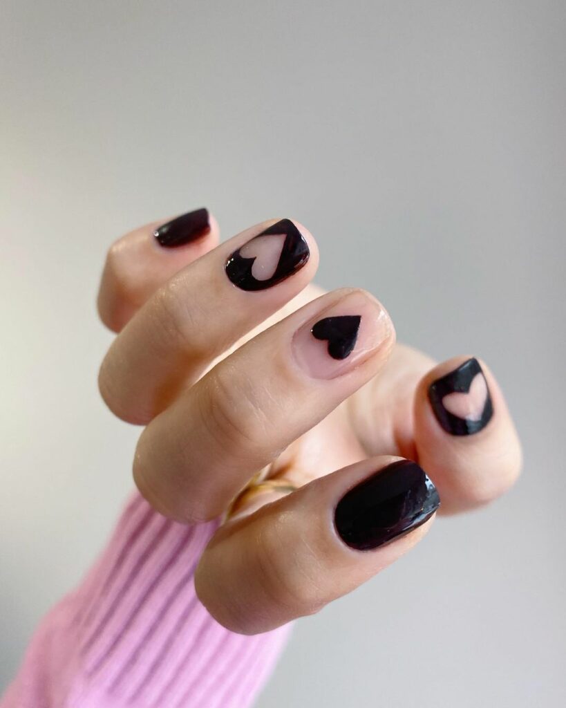 Short Black Nail Designs