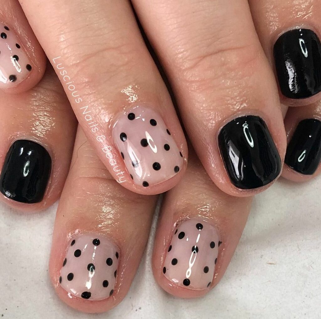 Short Black Nail Designs