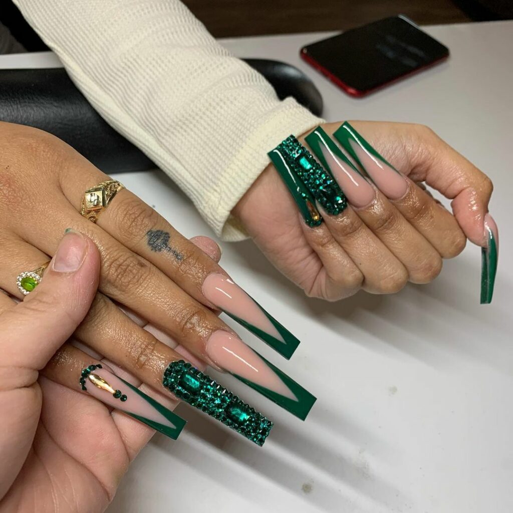 Emerald Green Nail Designs