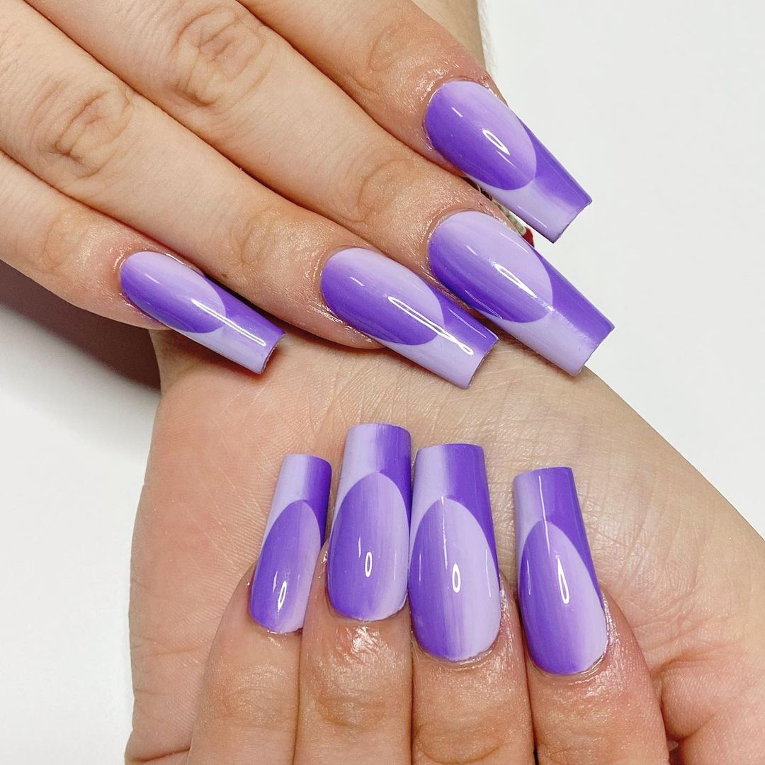 30+ Purple French Tip Nails Best Designs for 2024 Nail Designs Daily
