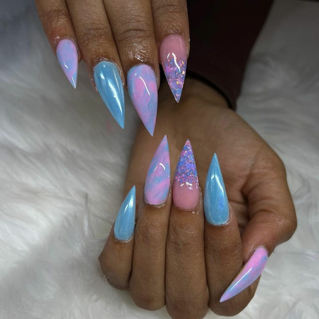 Cotton Candy Nails