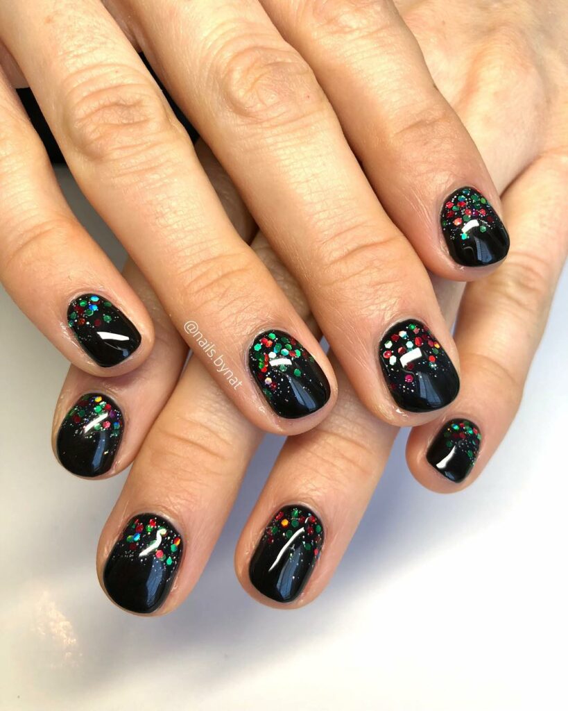 Short Black Nail Designs