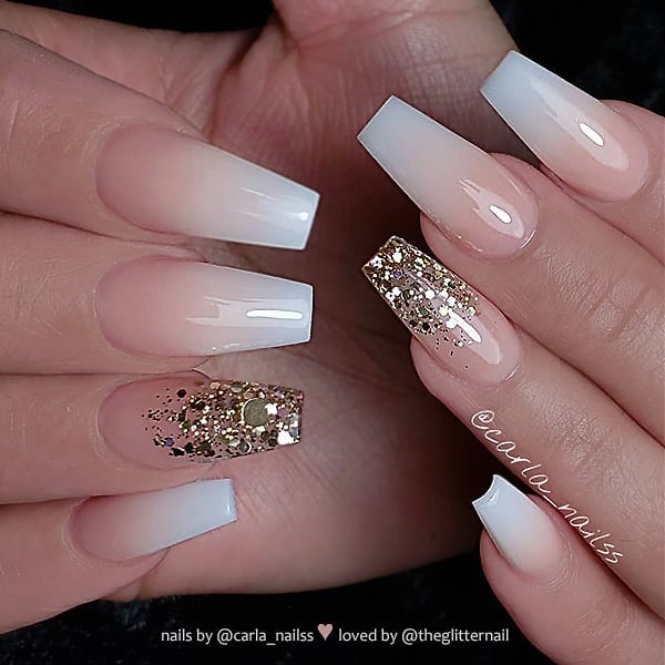 Soft Serve | Nude White Thin French Ombre Nails