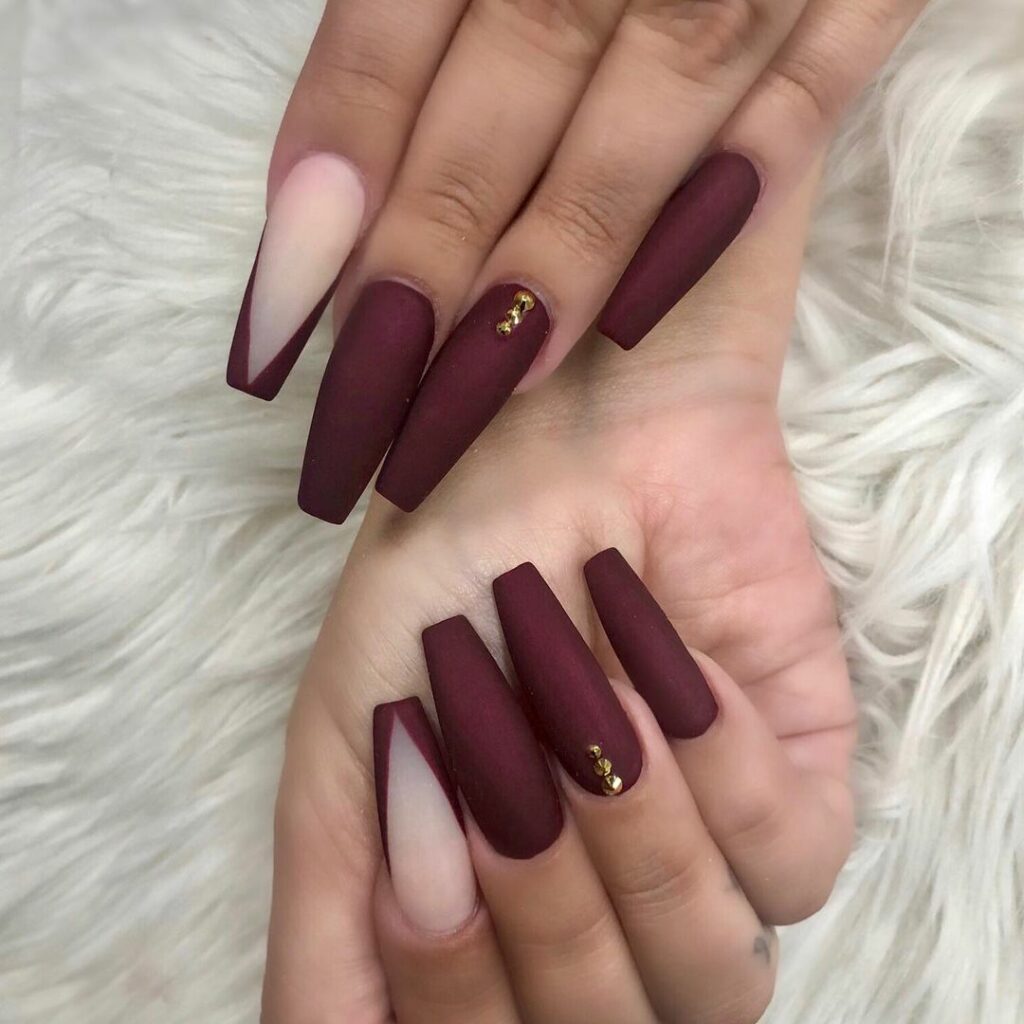 49 Burgundy nails designs for every style - miss mv
