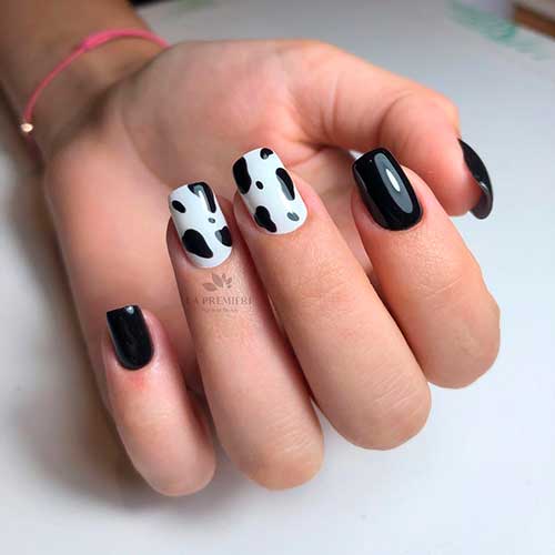 Short Black Nail Designs