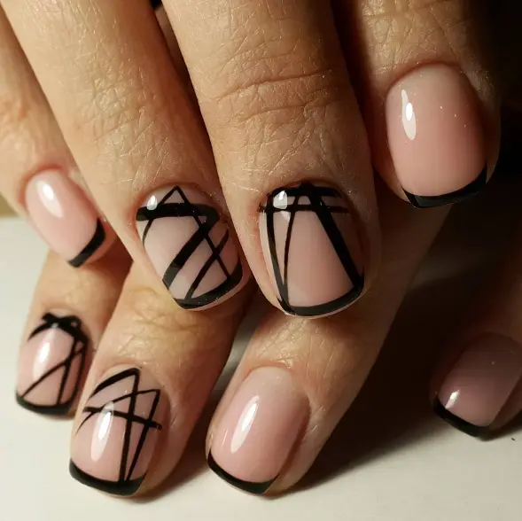 Short Black Nail Designs