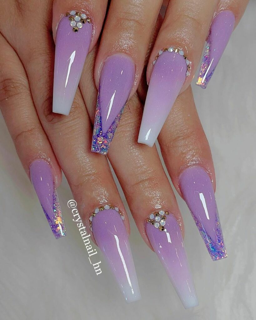 Purple Ombre Nails