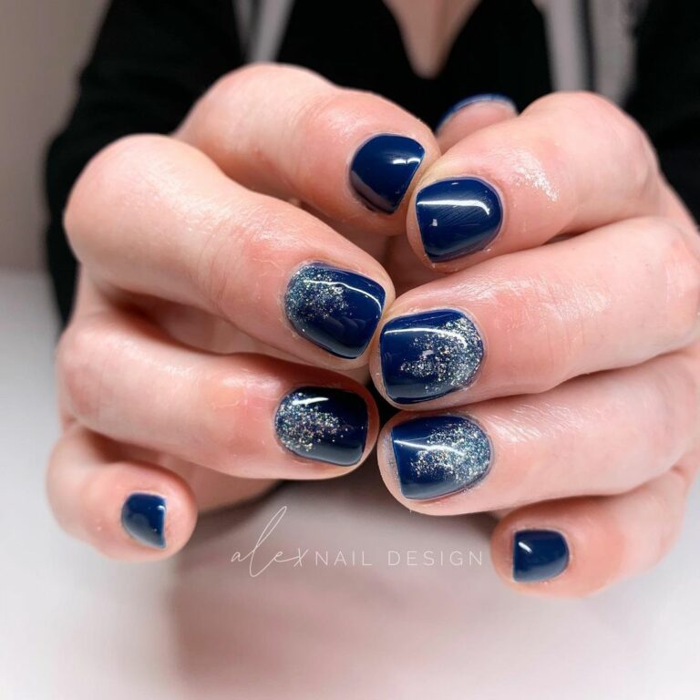 37+ Chic Blue and Silver Winter Nails to Try in 2025 Nail Designs Daily