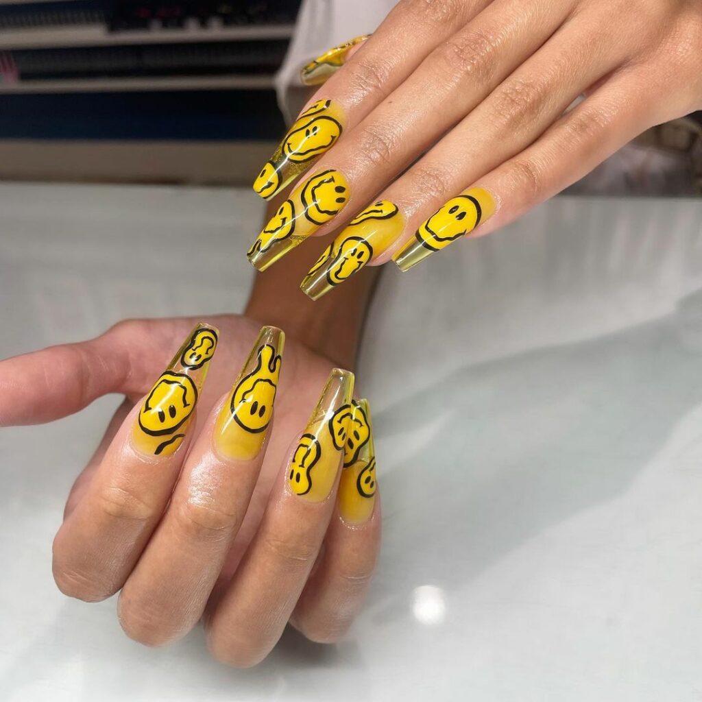 Yellow Winter Nails